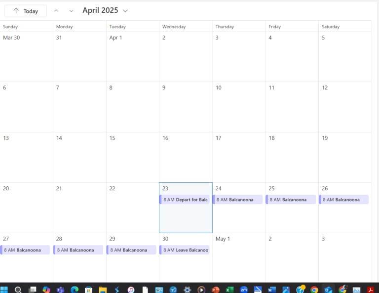 2025 visit dates to Balcanoona announcement
